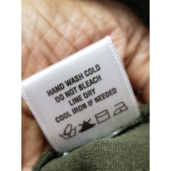 Coco Bianco Sweater Womens Large Green Long Sleeve Stretch Cowl Neck Side Zip - Picture 7 of 13